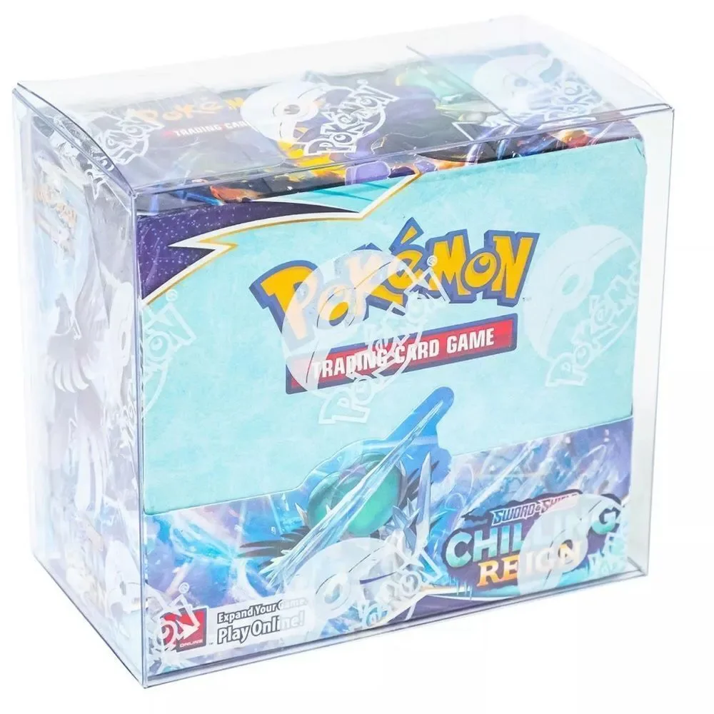 Pokemon Booster Box Plastic Protector Case Heavy Duty .50mm Thick